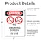 Signmission No Smoking Oxygen In Use Danger Sign, Vinyl Decal, 5in W x 7in L, 2PK OS-2PACK-DS-D-57-V-1488 - alternate 3
